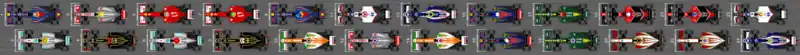 Schéma de la grille de départ du Grand Prix de Monaco 2012