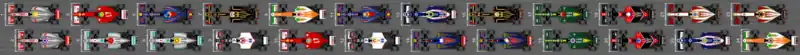 Schéma de la grille de départ du Grand Prix d'Italie 2012