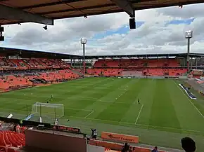 Stade du Moustoir(Lorient, pour l'US Concarneau)