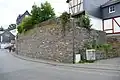 Vestige des murs d'époque médiévale