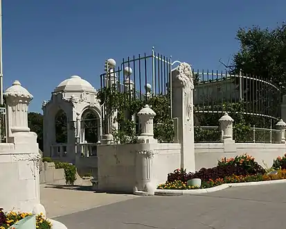 L'entrée du site.