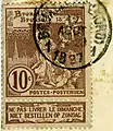 Timbre et cachet de la poste.
