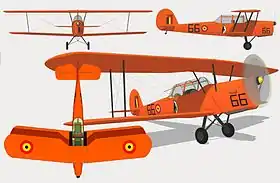 vue en plan de l’avion