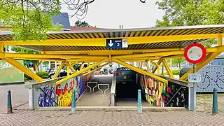 Entrée du souterrain.