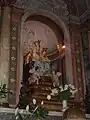 Intérieur de l'église, statue de Sainte Marie "Etoile de la Mer"