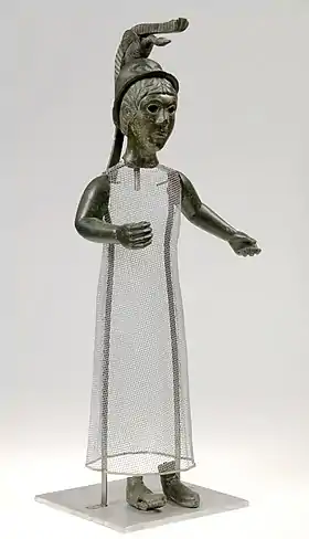 La Brigitte du Ménez-Hom, statuette représentant probablement la déesse Brigit (IIe siècle avant notre ère, musée de Bretagne).
