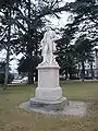 La statue du célèbre médecin valdôtain Laurent Cerise aux jardins publics.