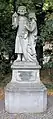 Statue devant l'église de saint Louis et de sa femme Marguerite de Provence, modèles du couple chrétien
