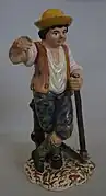 statuette au Musée de la céramique et de l'ivoire de Commercy.