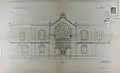 Plan d'une façade latérale