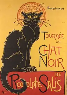 Steinlen, Tournée du Chat noir, 1896.
