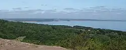 La baie vue depuis le parc national de Stenshuvud.