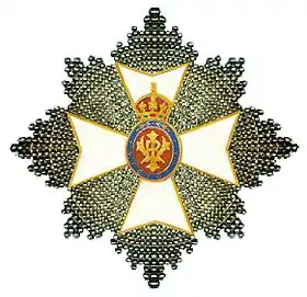 Plaque des GCVO du 3e&nbsp;comte, lord-chambellan