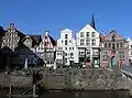 Stintmarkt (marché d'éperlan) dans le port de Lunebourg.