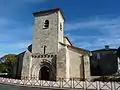 Façade et clocher de l'église