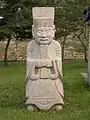 Statue de pierre sur le site d'Uireung (tombes du roi Gyeongjong et de la reine Seonui)