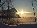 Papeterie de Stora Enso et le port de Nuottasaari.
