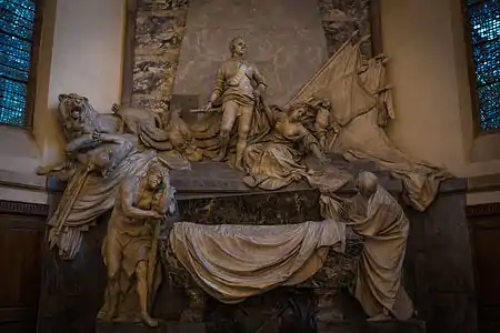 Le mausolée du maréchal de Saxe, érigé à la fin du XVIIIe siècle.