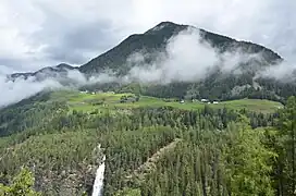 Haut de la cascade.