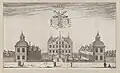 Gravure tirée de l'ouvrage Suecia Antiqua et Hodierna, vers 1679.