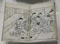 Courtisanes s’amusant au jeu de Go, du Livre illustré de Tamakazura. 1736.Victoria & Albert Museum