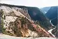 Vue du Grand Canyon de Yellowstone depuis Grandview Point.