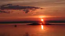 Coucher de soleil à Kamouraska