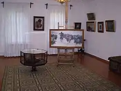 Atelier de Sourikov avec son chevalet