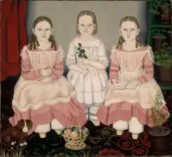 Susan Waters (en), The Lincoln Children, 1845.