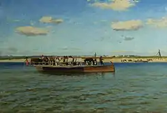 Un croiseur sur le Dniepr, début du XXe siècle, Musée national des arts d'Ukraine, Kiev