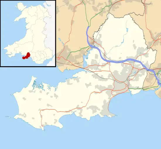 (Voir situation sur carte : Swansea)