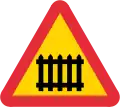 Passage à niveau avec barrière