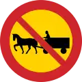 Interdiction des véhicules à traction animale