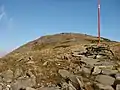 Le sommet de Babia Góra (1725 m, le point culminant du sentier)