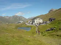 Passage par le col du Petit Saint-Bernard (2&nbsp;188&nbsp;m) au km 36