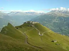 Le fort de la Platte (1&nbsp;993&nbsp;m) au km 56
