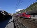 Rame Frecciarossa Milan-Paris en gare.