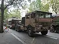 TRM 700-100 au défilé du 14 juillet 2021, repeint aux nouvelles couleurs de l’armée française appliquées à partir de 2020.