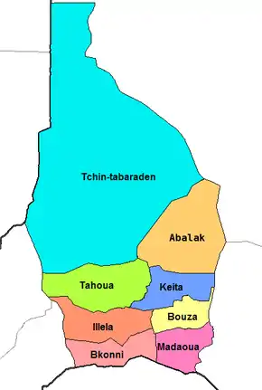 Localisation de Tahoua