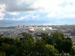 Le port vu du Musée maritime estonien