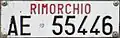 Plaque pour remorques.