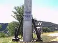 Ancres du Montecuccoli au pied du mât.