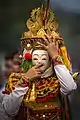 Danse Telek, forme de danse Topeng pratiquée depuis 1935 dans le village de Jumpai, Klungkung, Klungkung&nbsp;(id),Bali, Indonésie. Avril 2019.