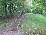 Escaliers dans le parc