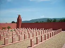 Vue intérieure du tata sénégalais de Chasselay.