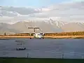 Air Canada Express Dash 8-Q300 le roulage jusqu'à la terminale