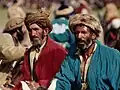 Tchopendoz lors d'un bouzkachi à Kaboul en 1995