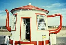 Teapot Dome: Station service en forme de théière à Zillah dans l'État du Washington, construite en 1922
