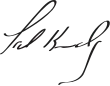 Signature de Ted Kennedy