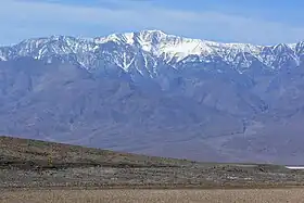 Vue du pic Telescope depuis Badwater.
